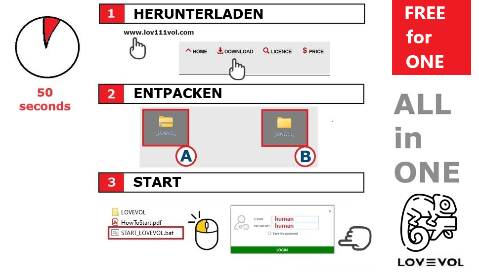 Wie man die LOV111VOL-Anwendung installiert, einfache Anleitung