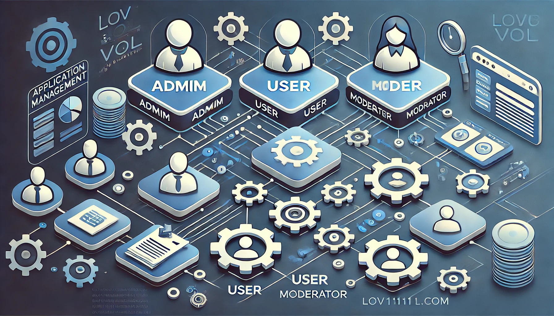 Managing applications and access rights with LOV111VOL