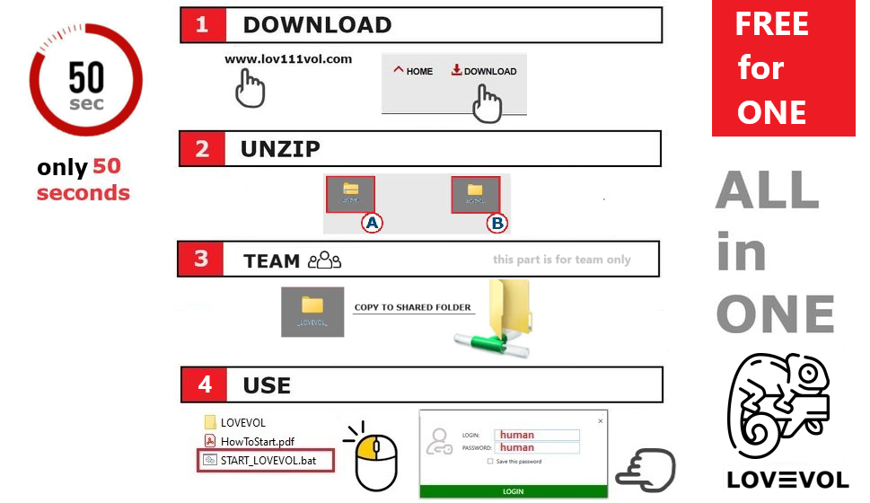 Step-by-step guide for downloading and using LOV111VOL for team collaboration