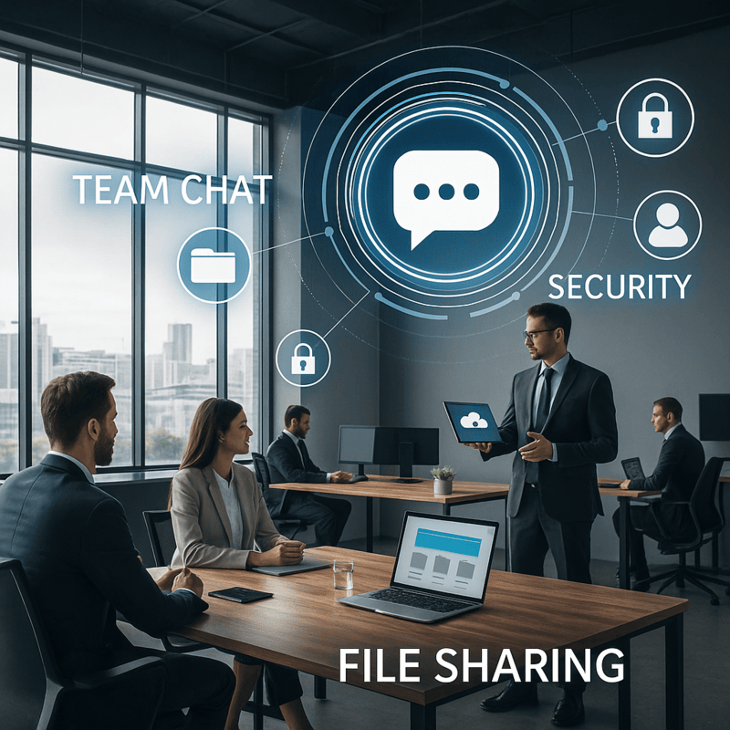 Offline LAN chat messenger LOV111VOL for team communication without internet