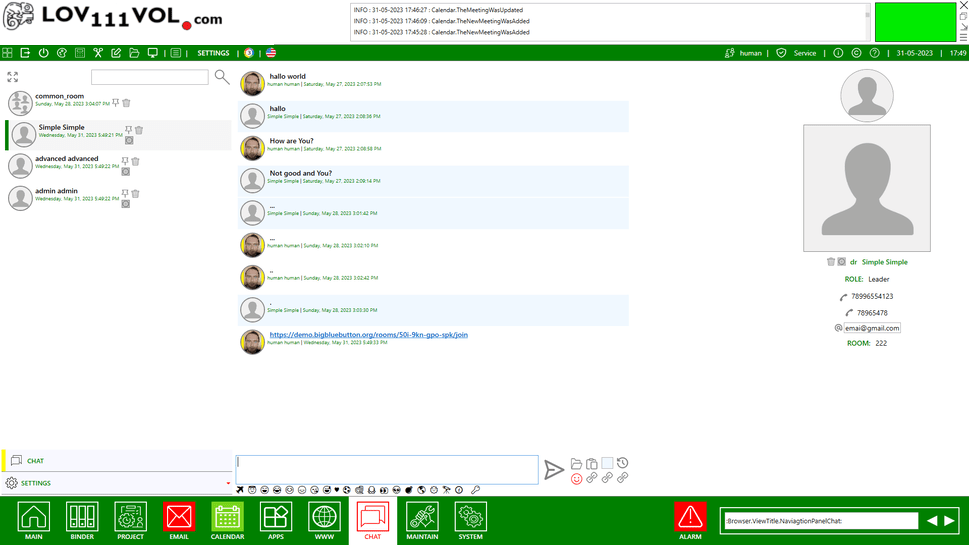 Offline Messaging App – LOV111VOL LAN Chat for Internal Team Communication