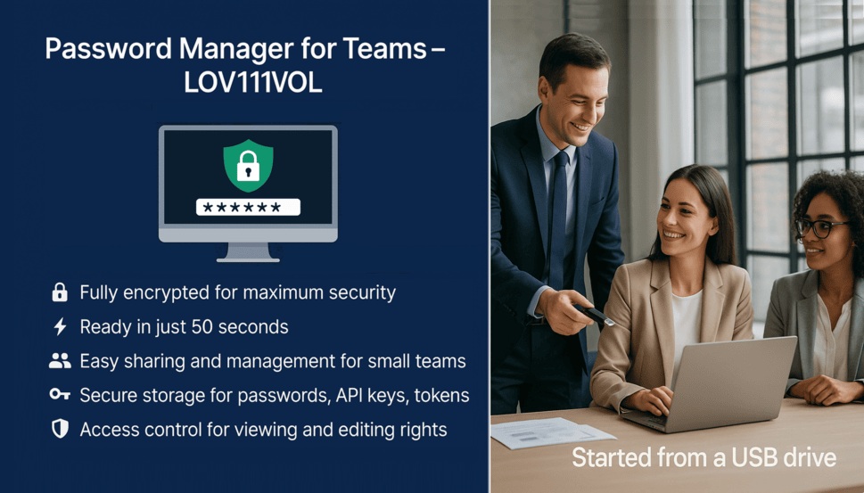 LOV111VOL Secure Password Manager for Individuals and Teams