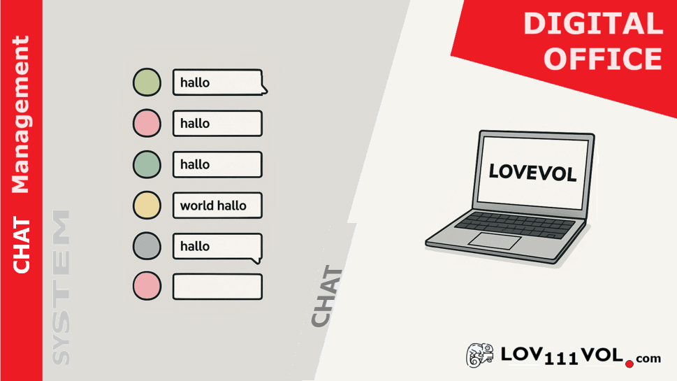 LOV111VOL Chat Management System for LAN and WLAN Communication with and without Internet