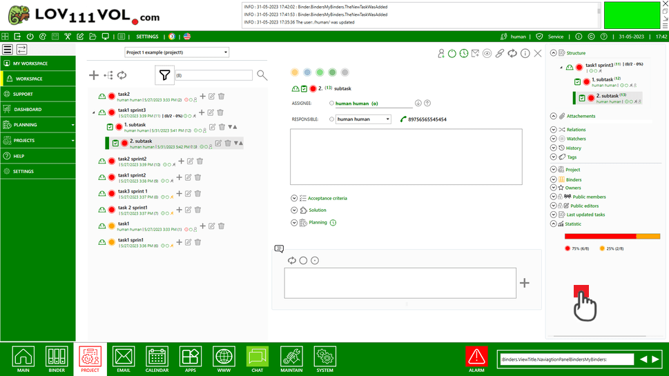 Projektmanagement-System Scrum Kanban