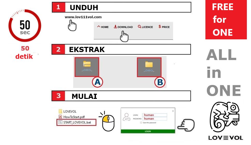 Cara instalasi aplikasi LOV111VOL dengan instruksi mudah dan cepat