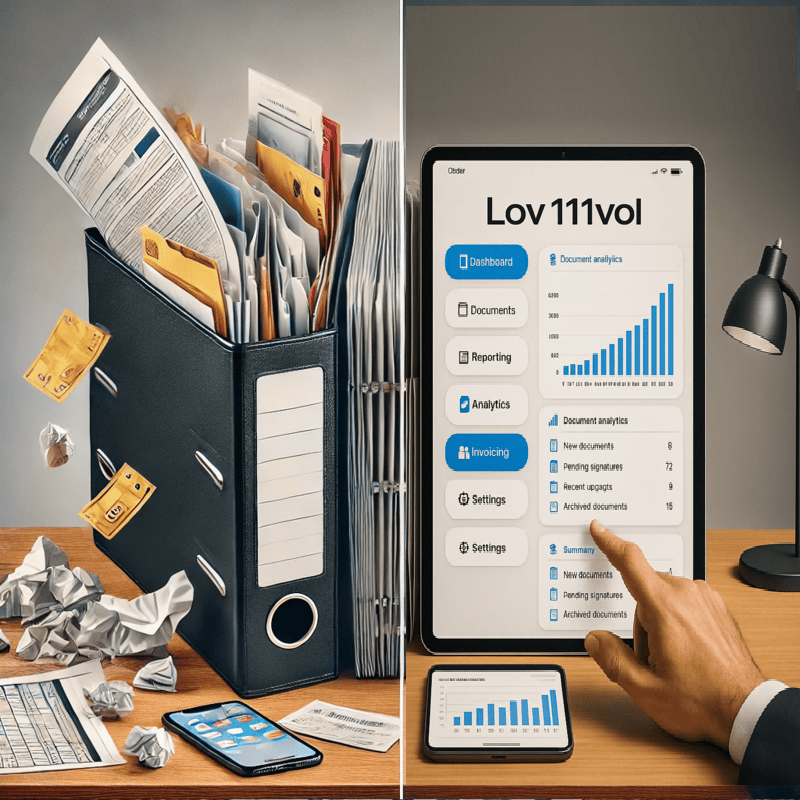 La aplicación LOV111VOL que sustituye el archivador tradicional