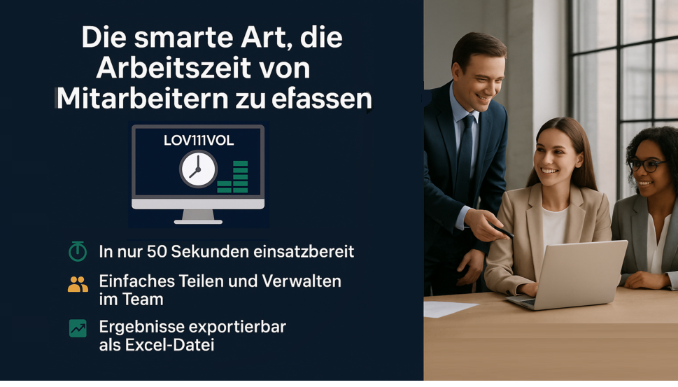 Zeiterfassung durch LOV111VOL Zeiterfassungssoftware
