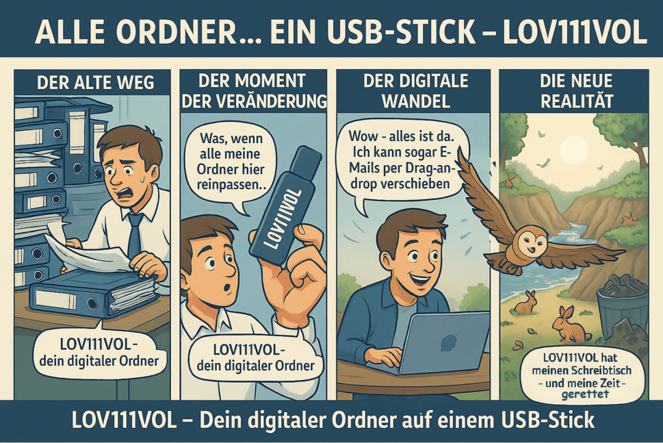Alle Ordner auf einem USB-Stick mit LOV111VOL digitalem Ordner